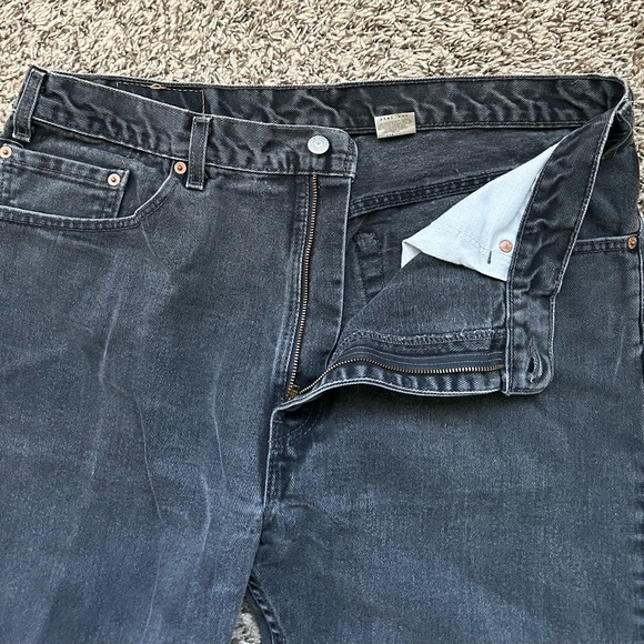 Levi’s 505 Vintage Jeans Made In USA Mens 38x32 Black Regular Fit - Picture 6 of 12